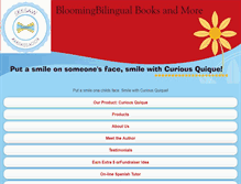 Tablet Screenshot of bloomingbilingualbooks.com